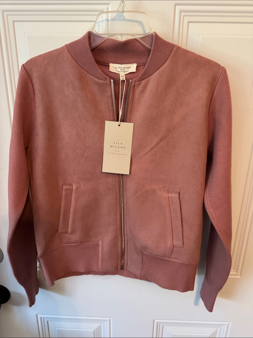 Women's Dusty Rose Bomber Jacket